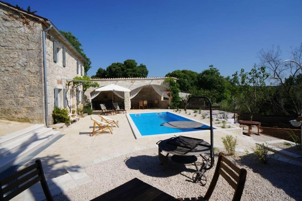 Vranje Selo Ferienhaus Villa Alisia, Wunderschoenes Natursteinhaus Bei Porec, Istrien, Kroatien מראה חיצוני תמונה
